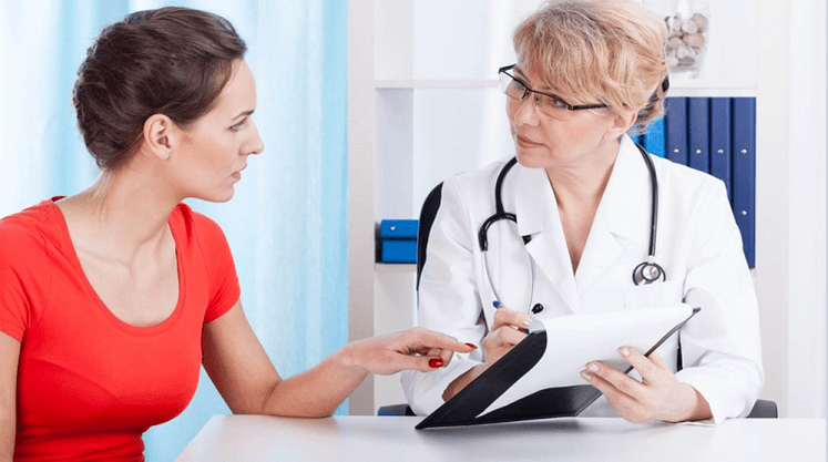 Consultation of a specialist on the causes of human papillomavirus